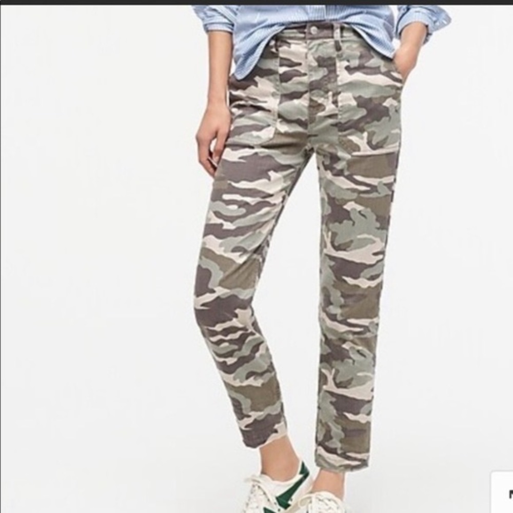 J. CREW STRAIGHT LEG CROP PANT